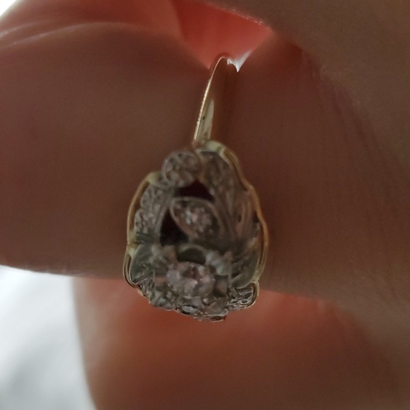 10k Diamond Art Deco Ring - Picture 3 of 11